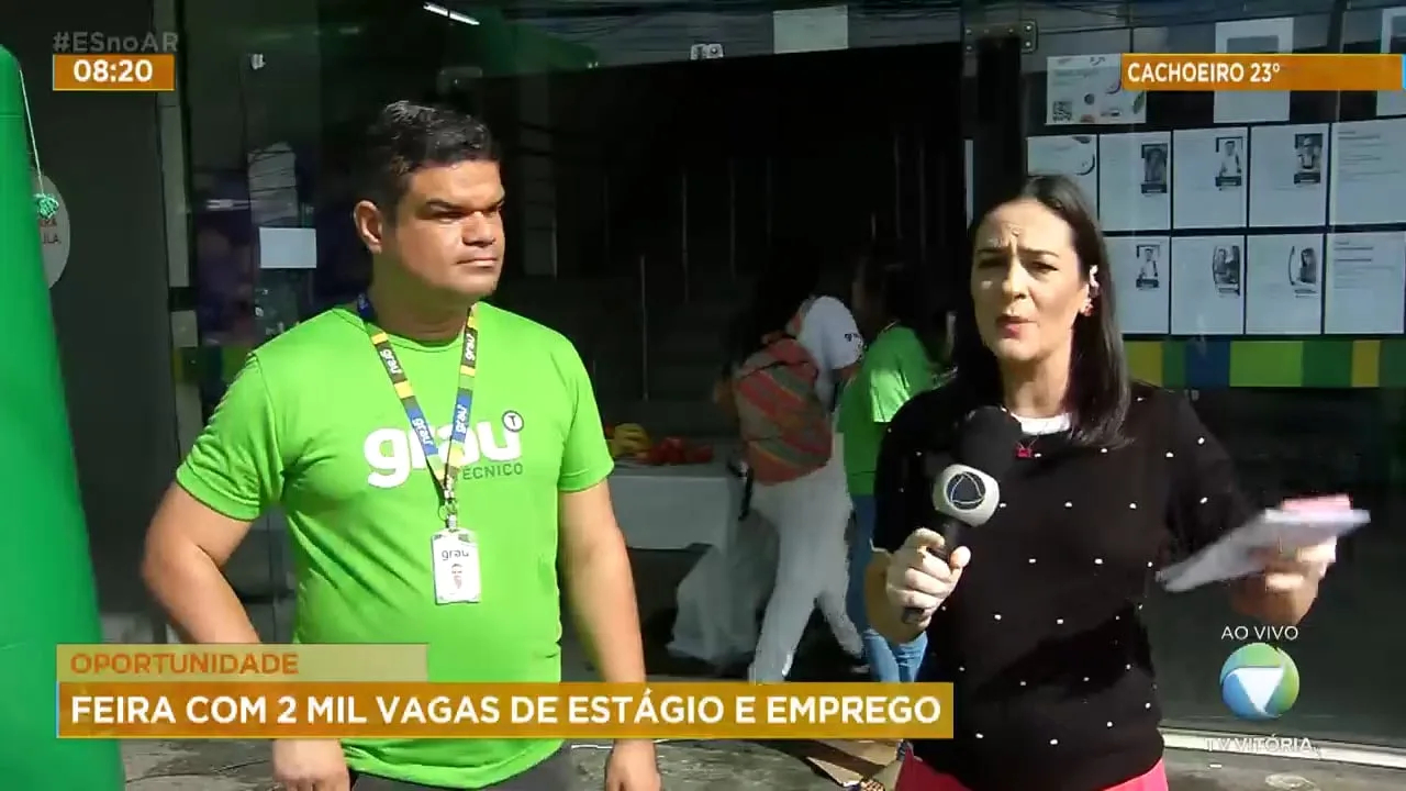 Feira com 2 mil vagas de estagio e emprego