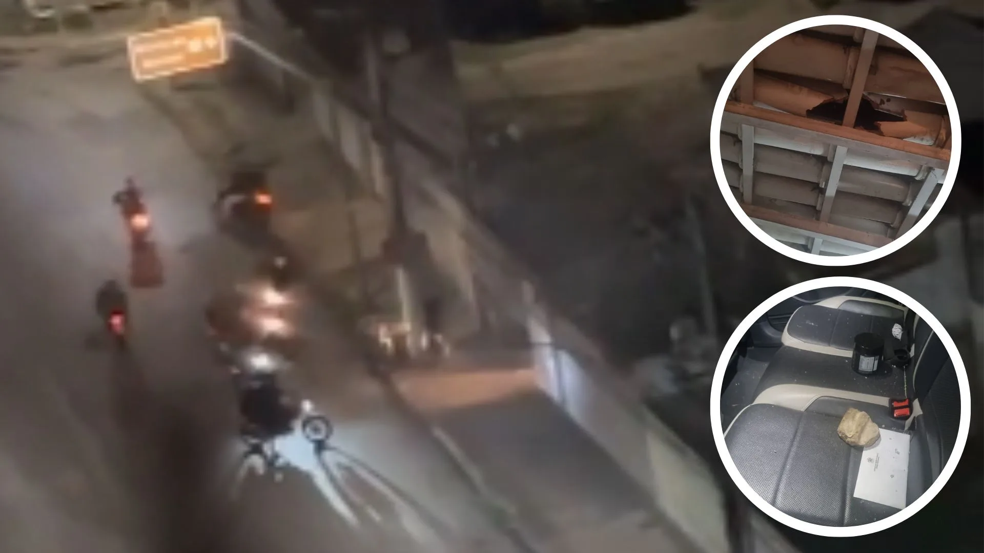 VÍDEO | Motoboys lançam pedras contra casa após confusão em Vila Velha