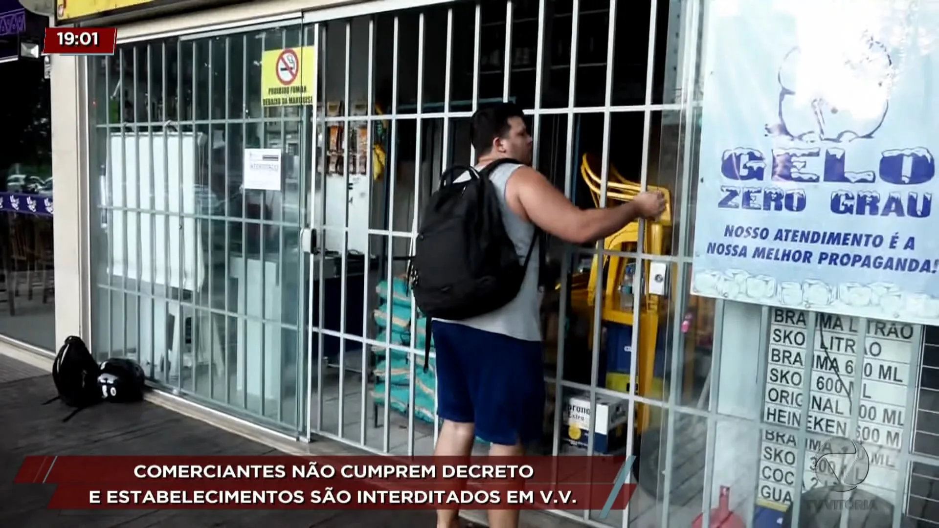 Comerciantes não cumprem decreto e estabelecimentos são interditados em V.V.