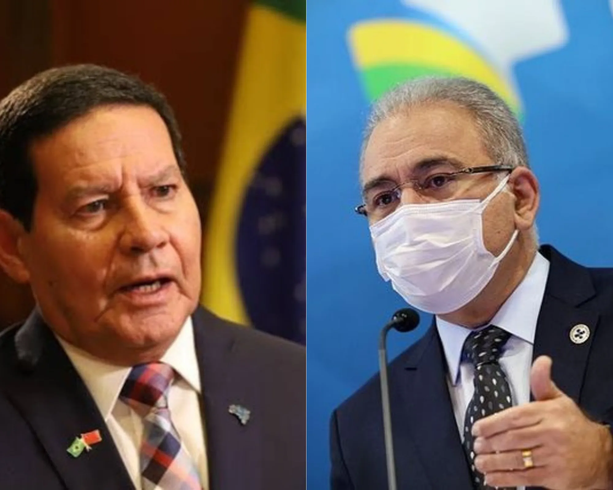 Mourão acha que Queiroga saiu do Brasil já contaminado e pede respeito às normas