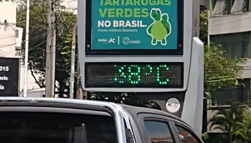 Calorão! Termômetro marca 38º C em Vitória nesta segunda-feira