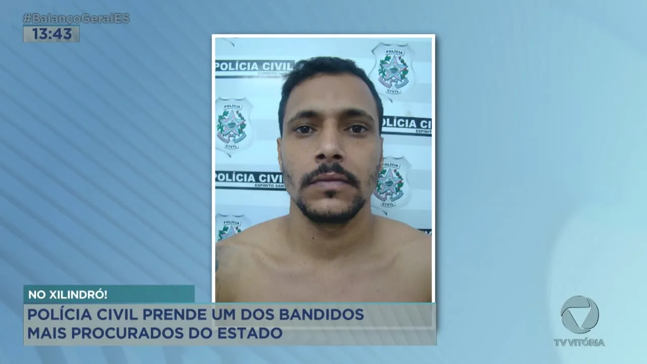 Polícia Civil prende um dos bandidos mais procurados do Estado