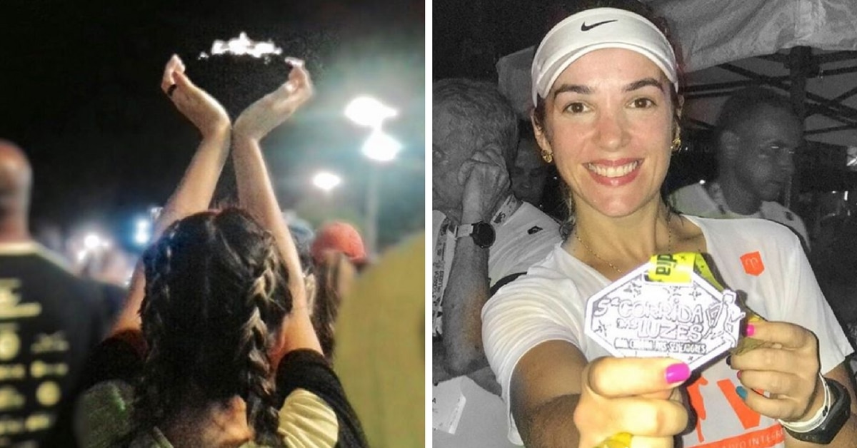 Fotos na Corrida das Luzes rendem prêmios para corredoras. Veja resultado da votação