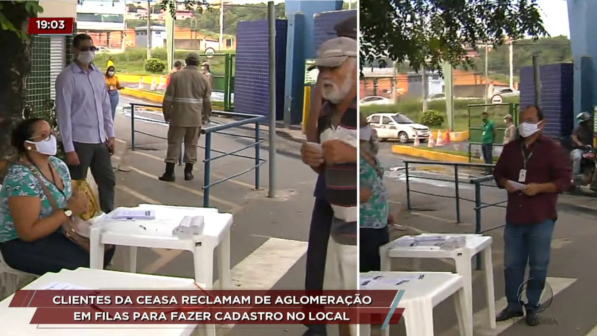 Clientes da Ceasa reclamam de aglomeração em filas para fazer cadastro no local