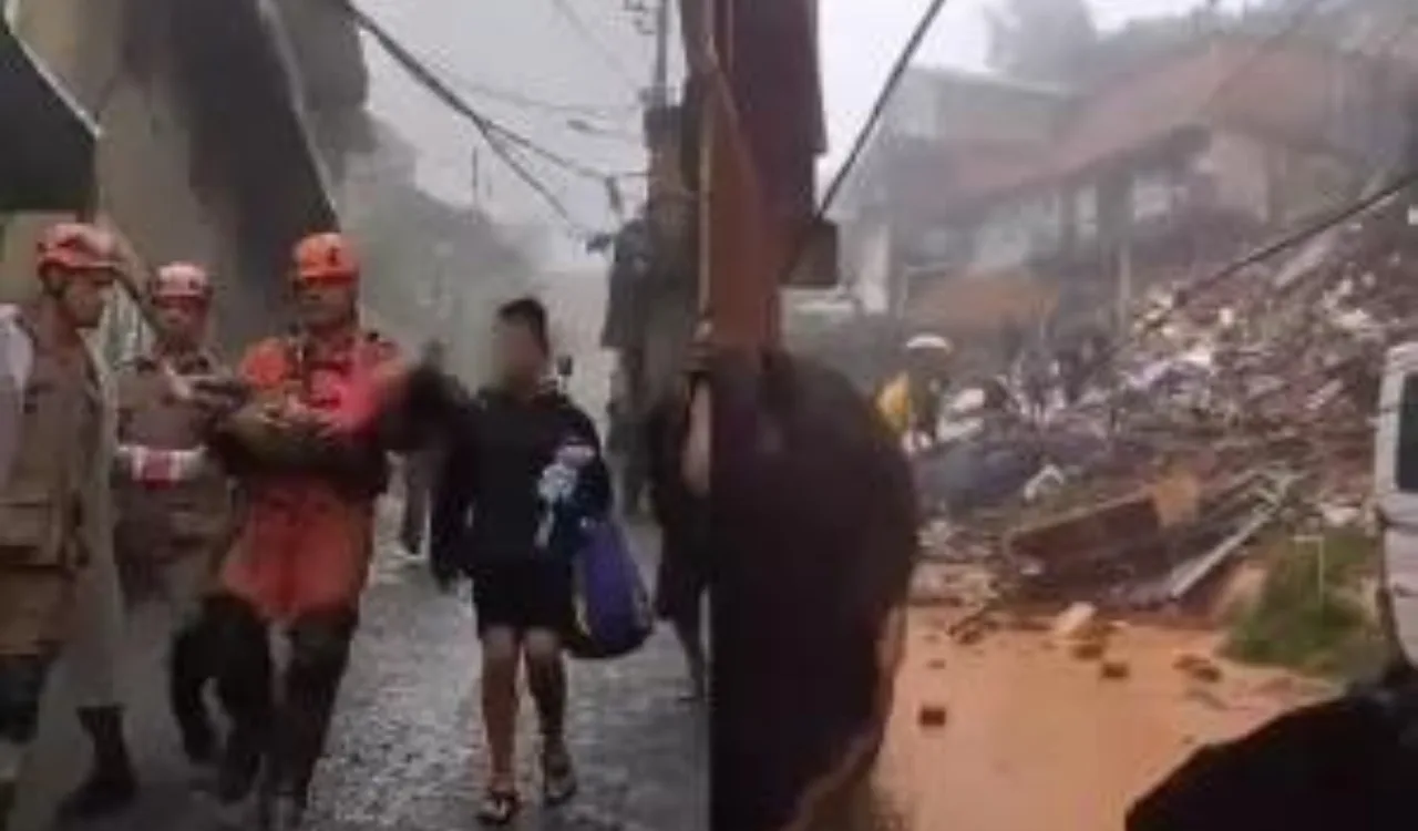 Menina de 4 anos é resgatada viva após ficar 16 horas soterrada em Petrópolis, no Rio