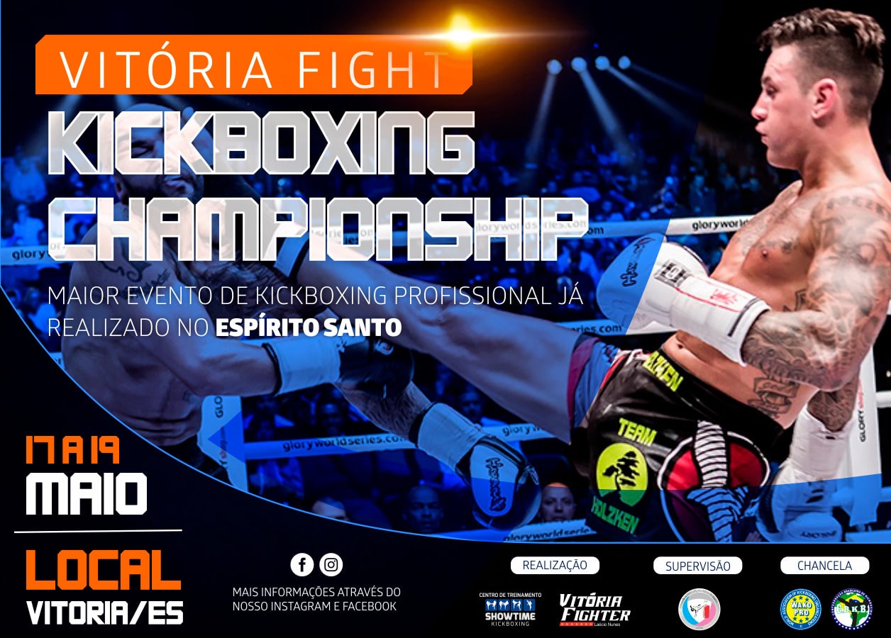 Agenda Esportiva: Vitória Fight Kickboxing Championship neste sábado (18)