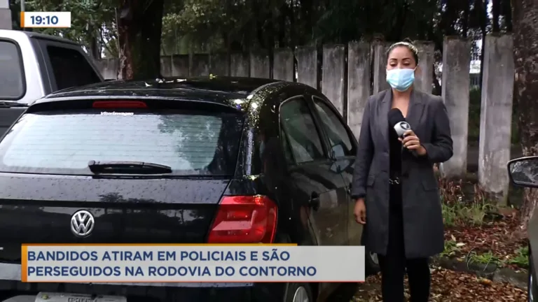 Polícia persegue bandidos que atiraram em viatura mas não prende ninguém