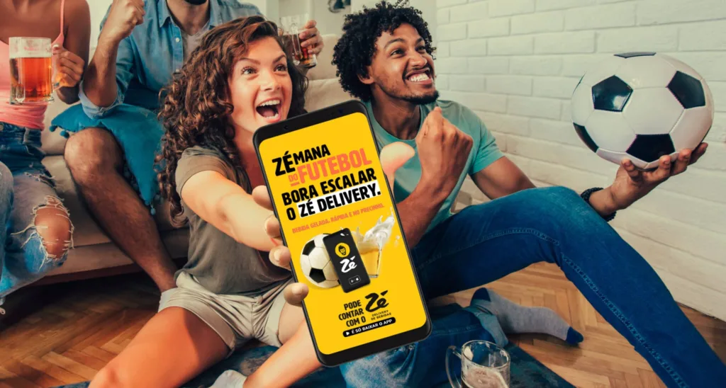 Na Semana do Futebol, Zé Delivery escala descontos exclusivos no aplicativo