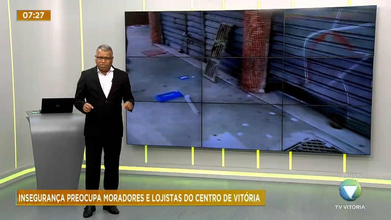 Insegurança preocupa moradores no Centro de Vitória