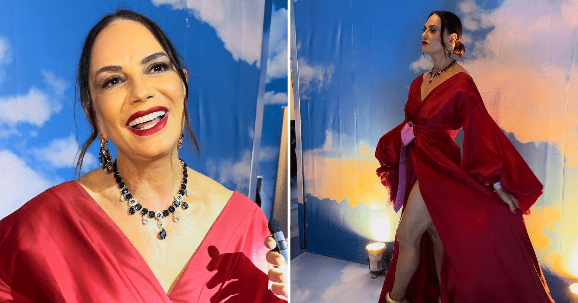 Baile do Copa: aos 61, Luiza Brunet mostra corpão de fenda e avalia BBB: "Amigos e inimigos" (Foto: Pedro Permuy)