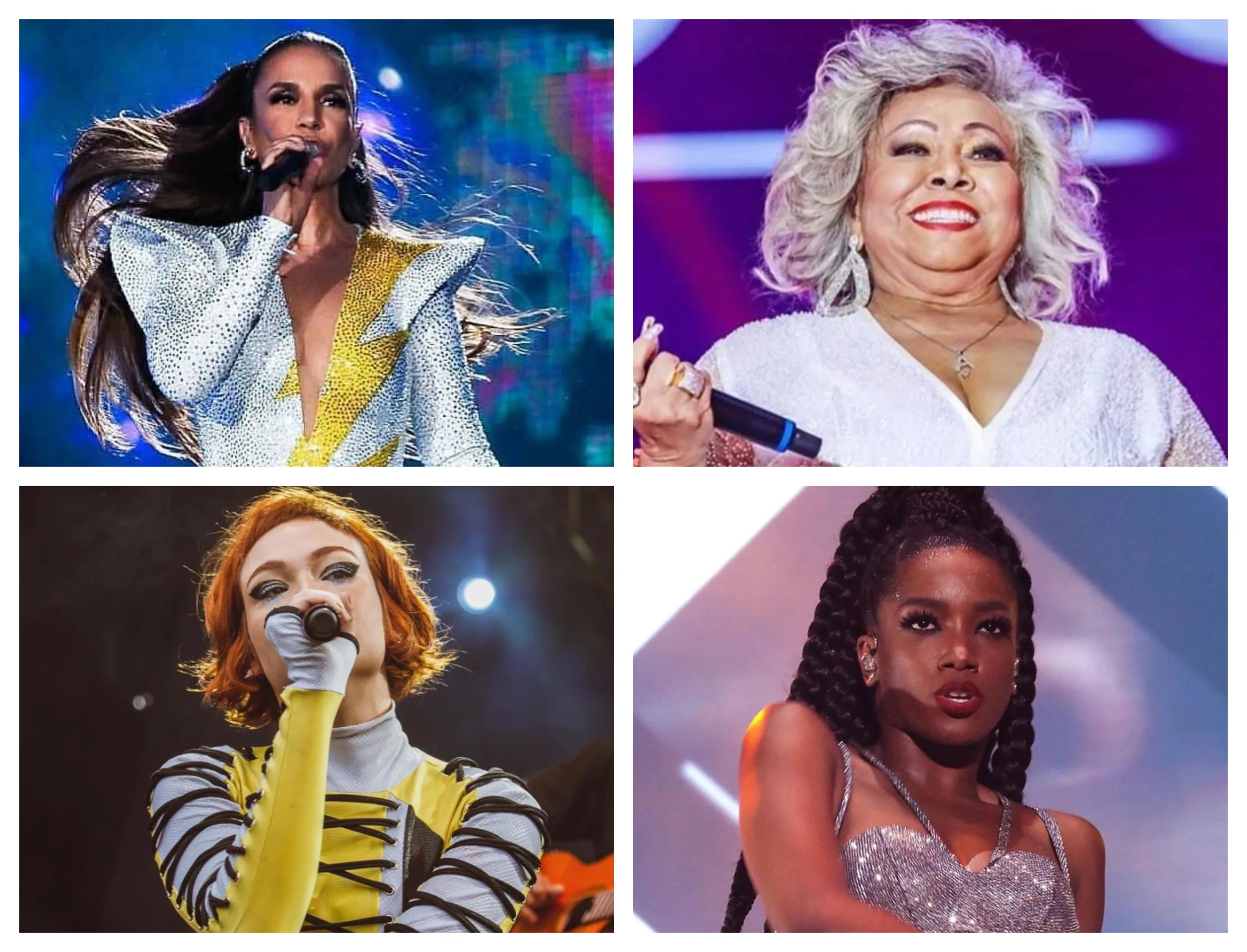 O palco é delas! Ivete Sangalo, Alcione, Iza e Jade Baraldo, brilham no Rock In Rio