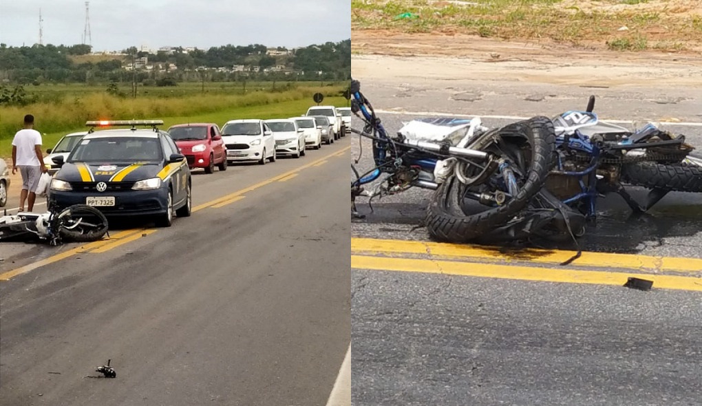 Motociclista morre em grave acidente na BR 101 em, São Mateus