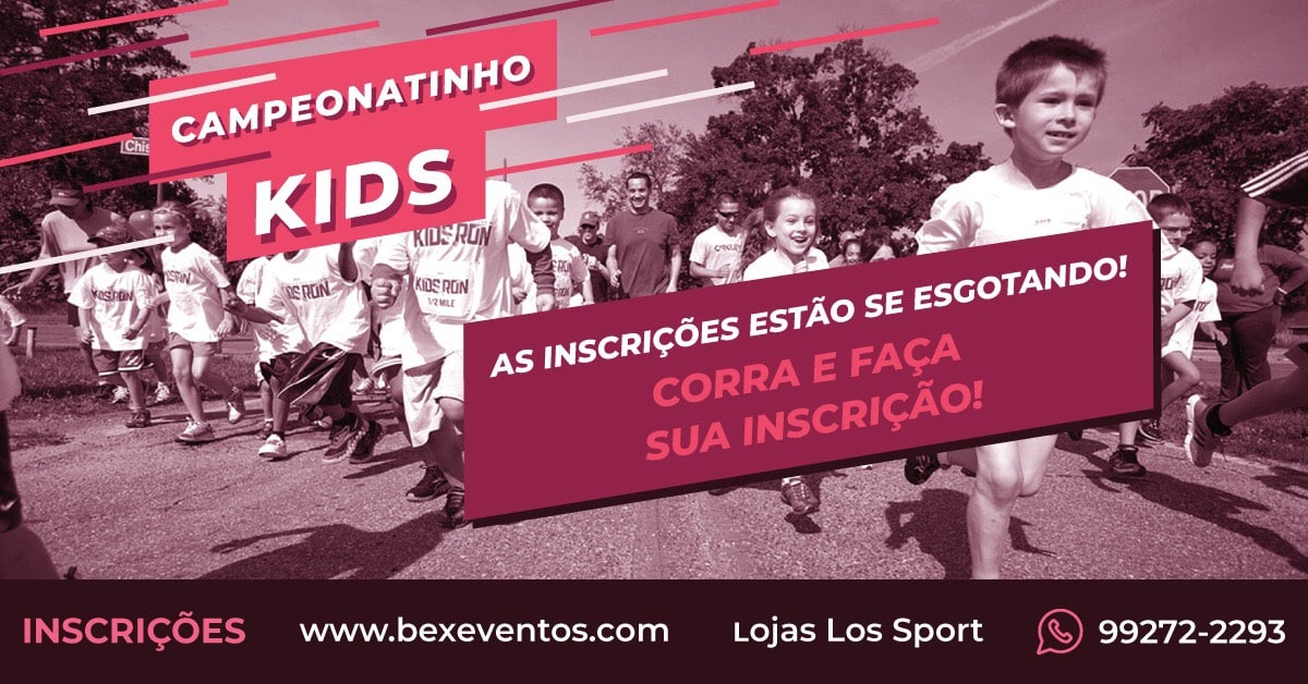 Campeonatinho Kids vai divertir as férias da criançada de 4 a 15 anos em dezembro