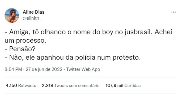 FBI, corre aqui! Capixaba investiga affair, expõe conversa e viraliza: "Nome do boy no Jusbrasil"