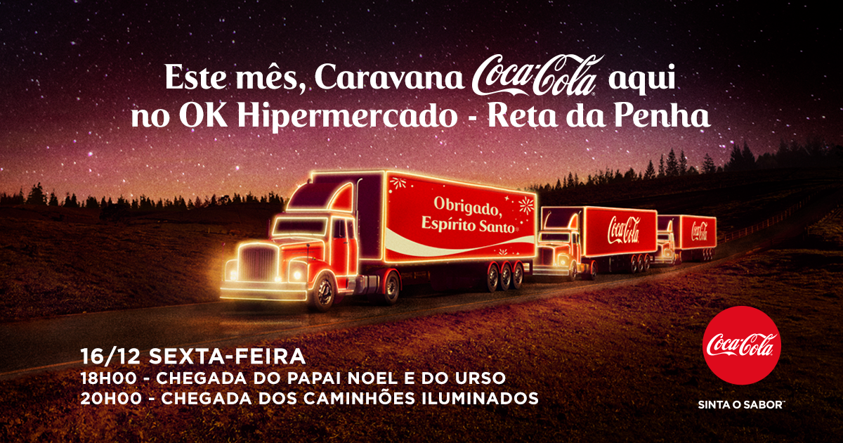 OK Hipermercado recebe caravana de Natal