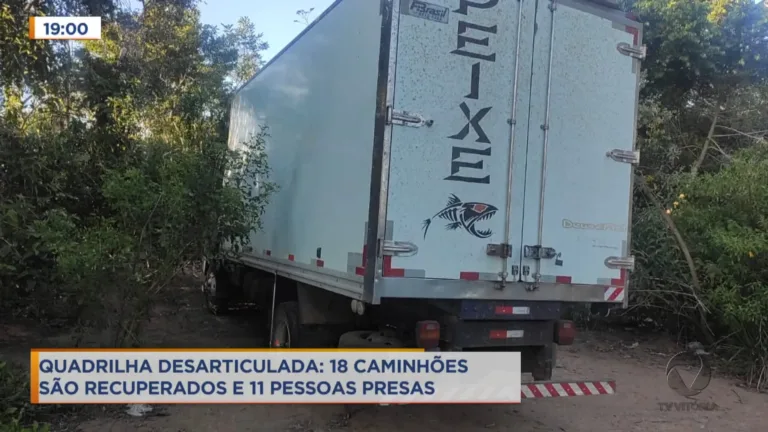 Polícia prende 11 suspeitos em operação contra roubo de caminhões