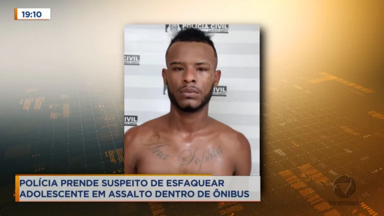 Polícia prende homem suspeito de esfaquear adolescente durante assalto