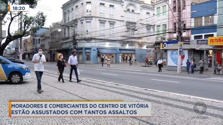 Quase 1800 pessoas foram roubadas nas ruas de Vitória neste ano