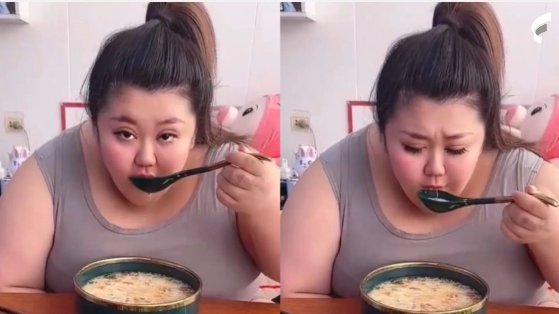 Influencer chinesa morre em live após comer 10 kg de comida em 10h