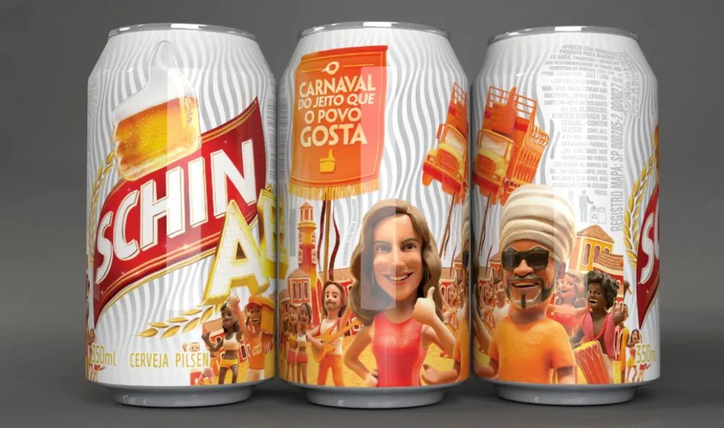 latas da cerveja para o carnaval de salvador