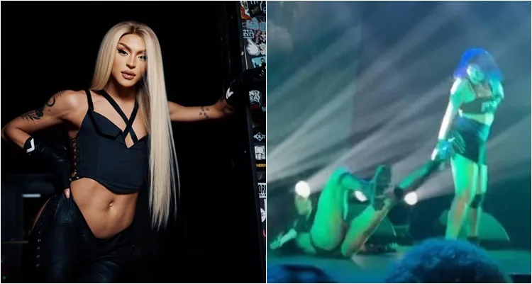 Pabllo Vittar cai em show de Nova York: "Eu moro no Brasil, não foi nada"