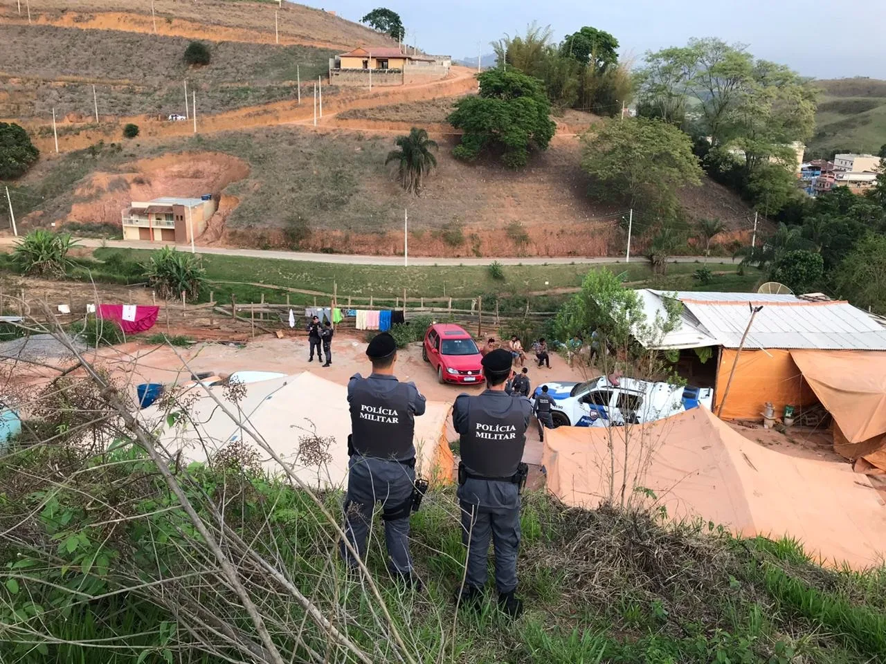 Polícias Civil e Militar de Guaçuí realizam operação em acampamento cigano