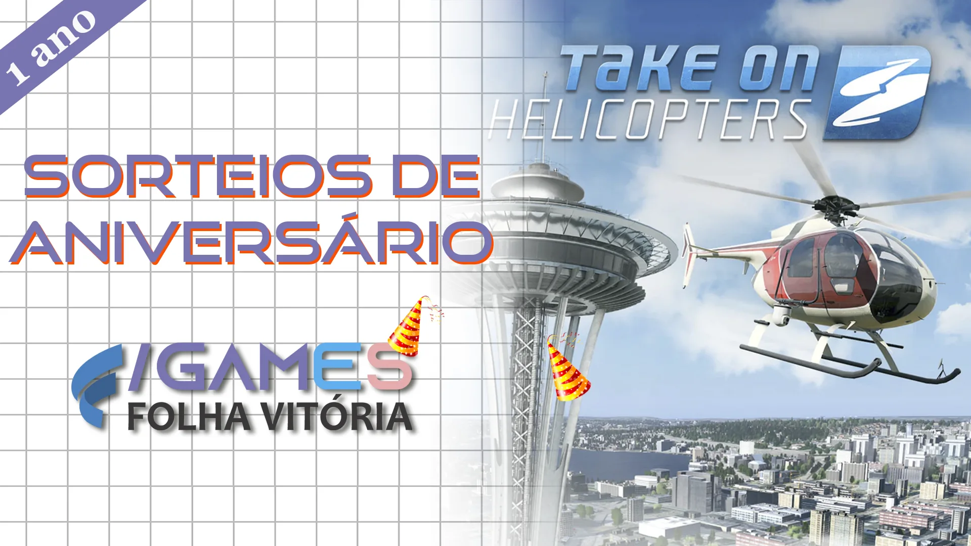 Aniversário do /GAMES sorteará Taken On Helicopters para PC