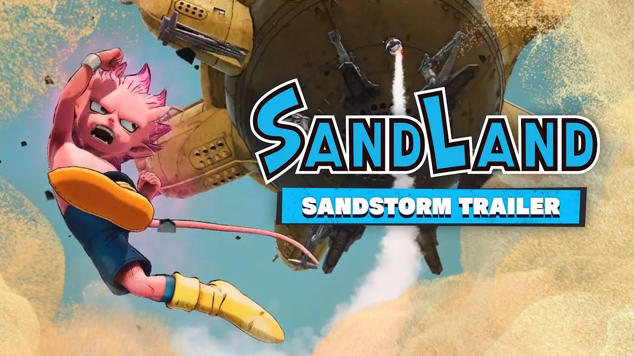 SAND LAND é atacada por uma tempestade de areia em trailer especial