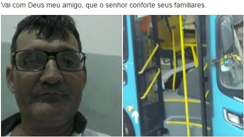 Pela internet, passageiros e rodoviários lamentam morte de motorista do Transcol