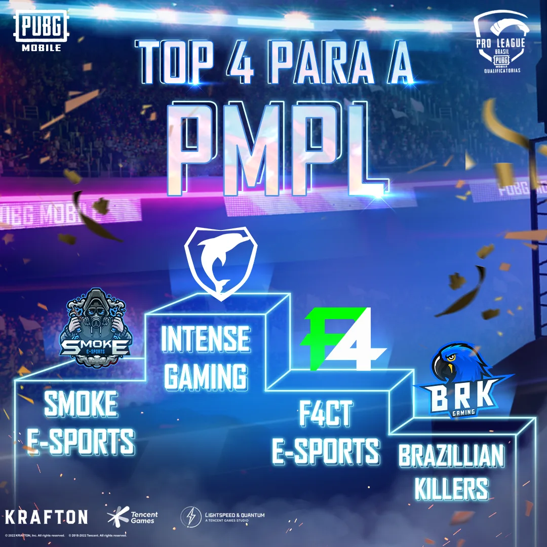 PUBG Mobile: 4 times se qualificam para a 3.º edição da PMPL Brasil