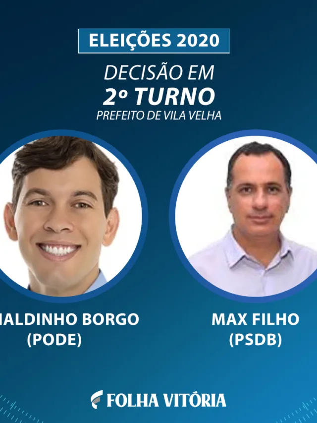 Vila Velha decidirá novo prefeito no segundo turno; disputa será entre Arnaldinho Borgo e Max Filho