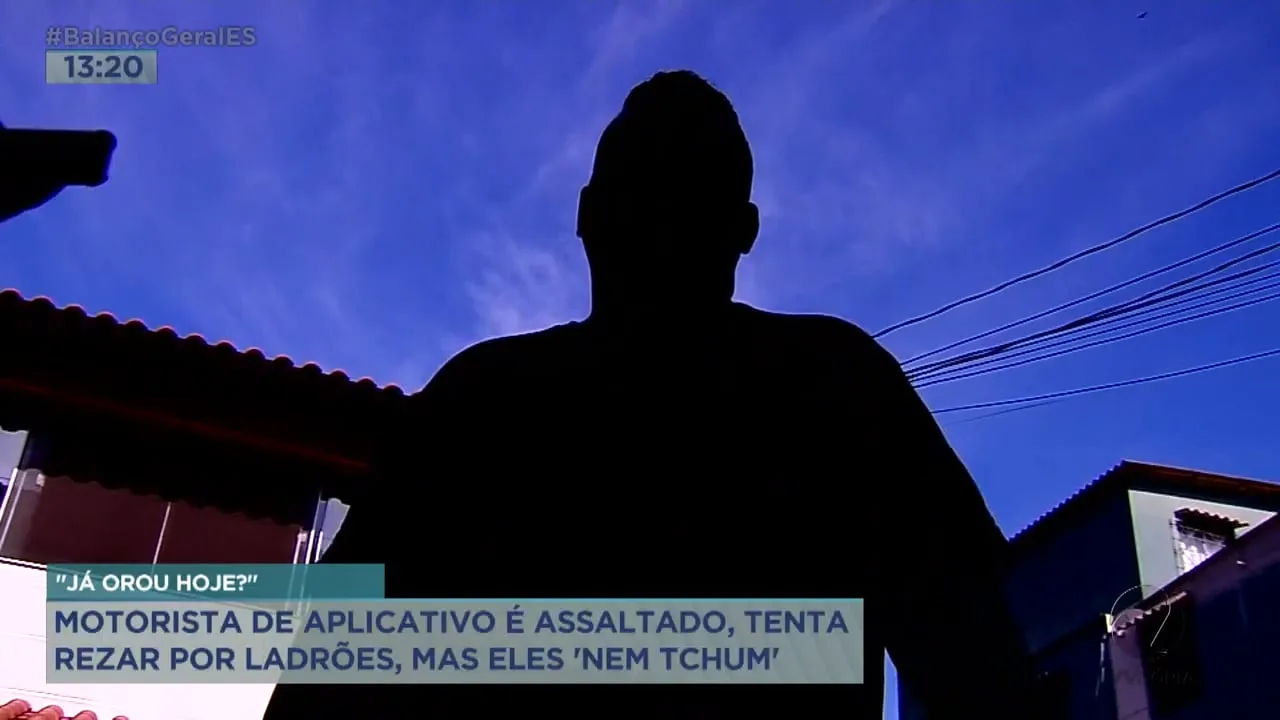 Motorista de aplicativo é assaltado, tenta rezar por ladrões mas não deu muito certo