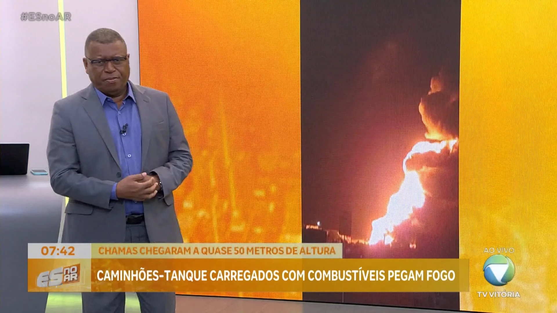 Caminhões tanque carregados com combustíveis pegam fogo