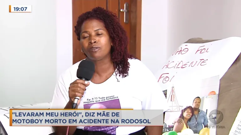 Em entrevista exclusiva mãe de motoboy morto em acidente pede Justiça