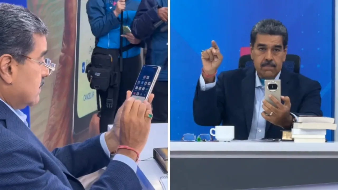 Maduro desinstala WhatsApp ao vivo e diz que vai romper relações com o app