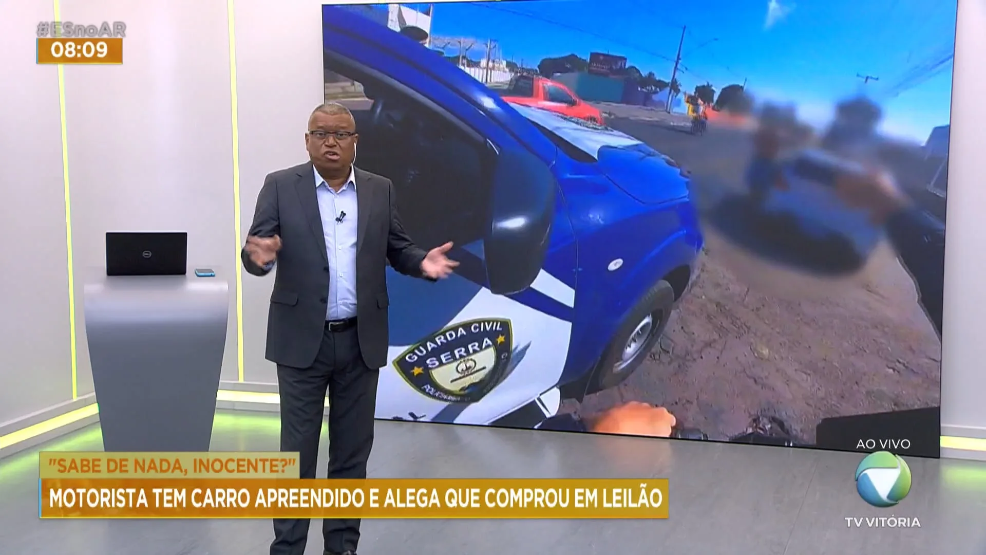 Motorista tem carro apreendido e diz que comprou em leilão