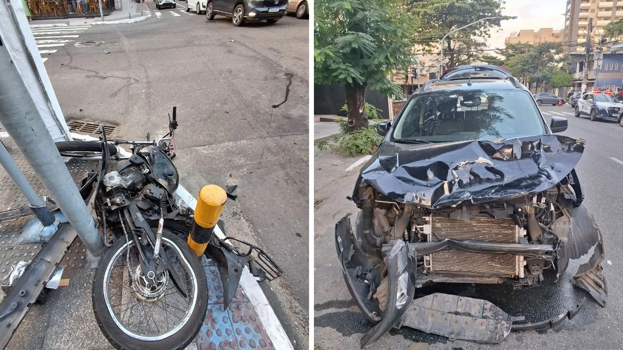 Motociclista morre após bater em carro na Praia da Costa