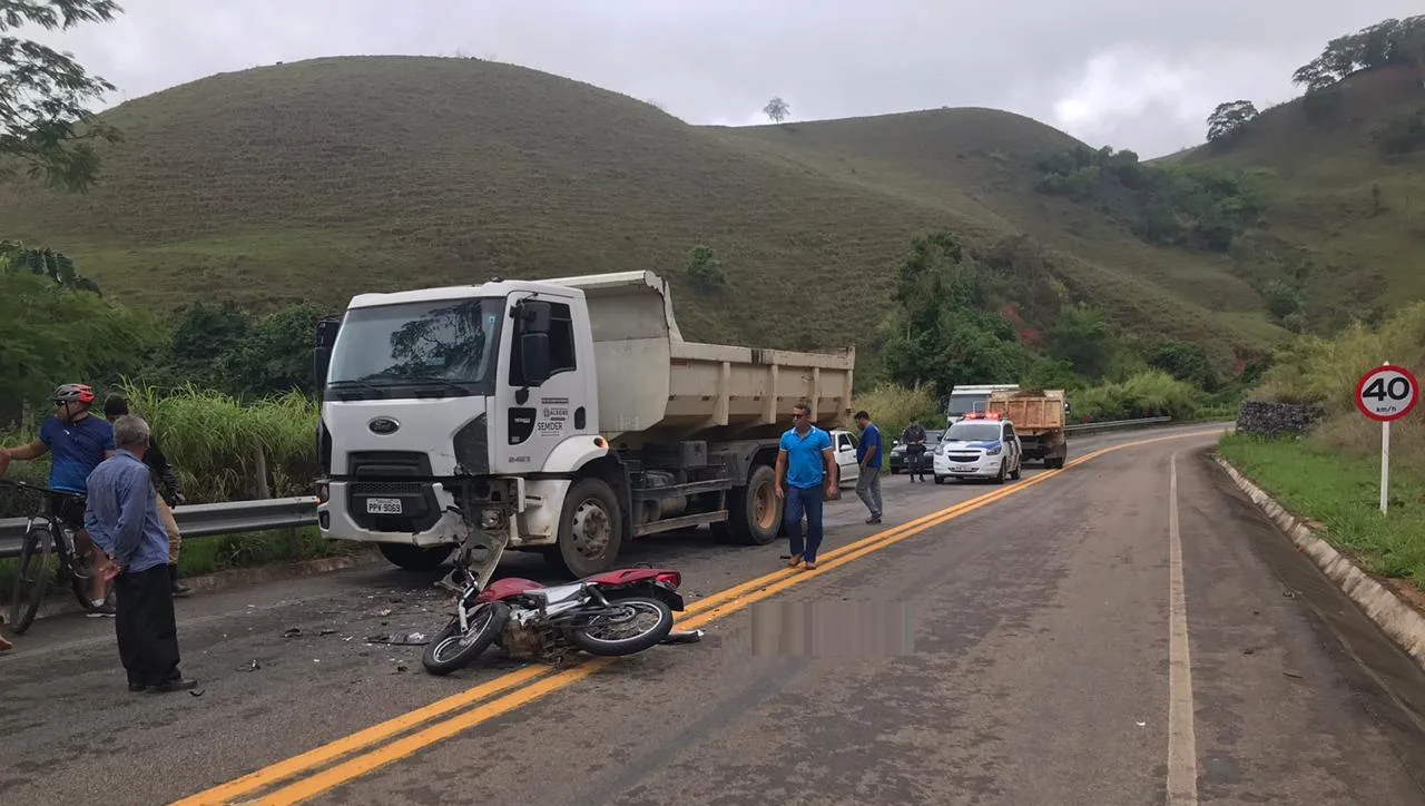 Motociclista morre após acidente em Alegre