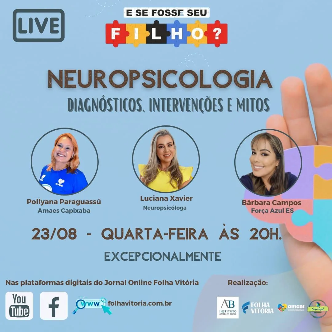 E se fosse seu filho? Live debate a neuropsicologia para os autistas