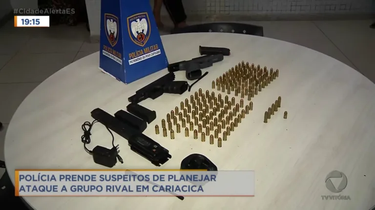 Polícia apreende suspeitos de planejar ataque a grupo rival em Cariacica