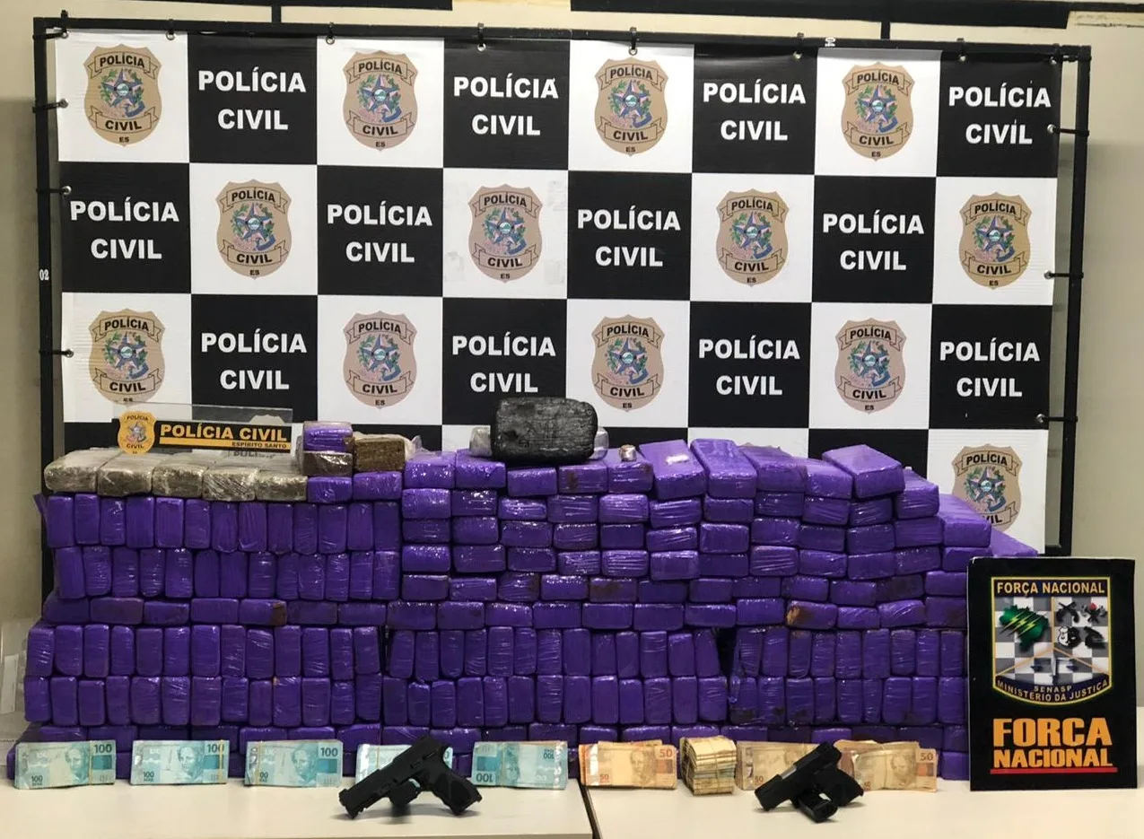 VÍDEO | Policial militar da reserva é flagrado com 230 kg de maconha em Vila Velha