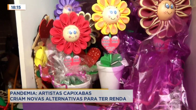 Mãe e filho encontram fonte de renda na arte