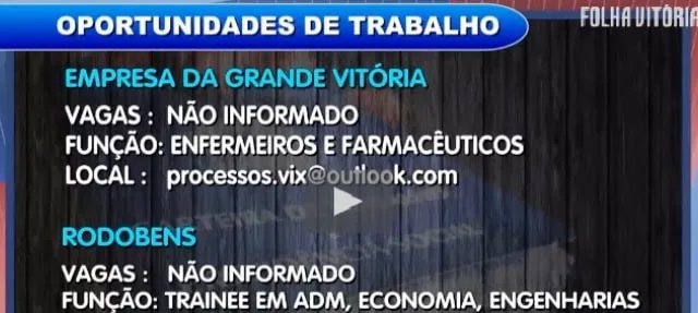 Participe do quadro “Eu quero emprego” do Cidade Alerta