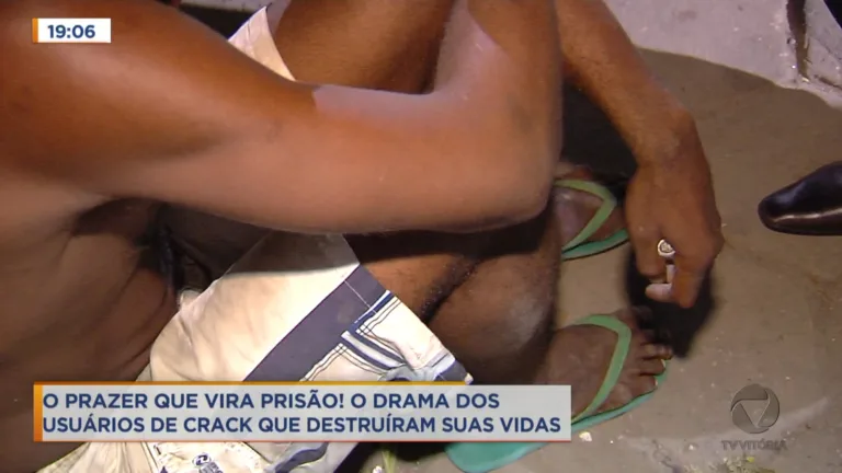 A triste realidade de quem se deixou levar pelo vício e destruiu a própria vida