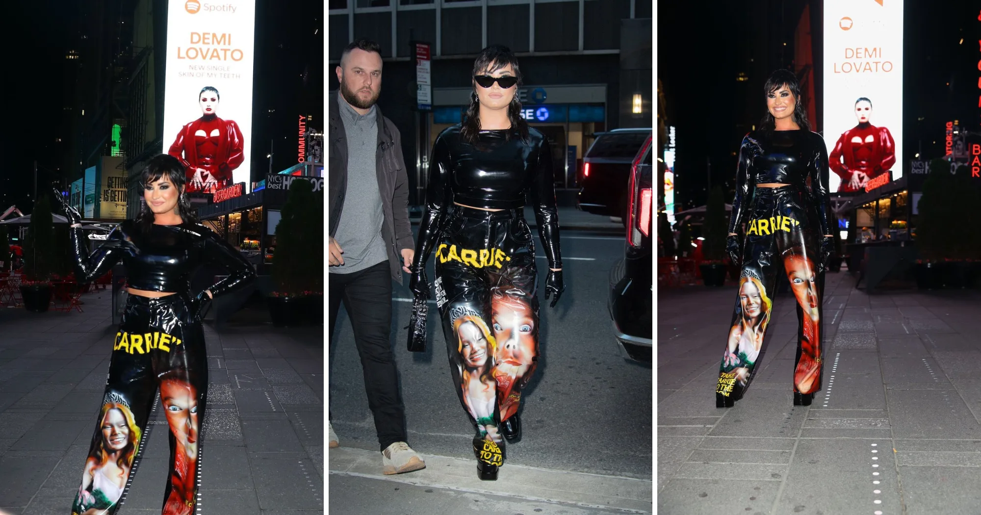 Demi Lovato posa linda com roupa de estilista capixaba em Nova York