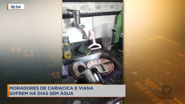 Moradores de Viana e Cariacica sofrem há dias sem água