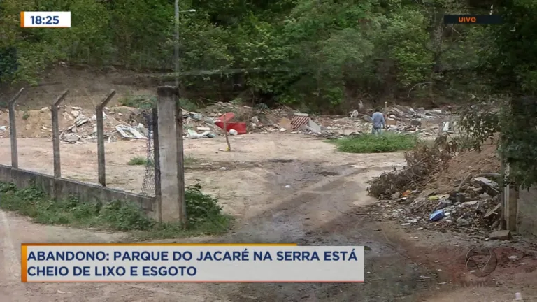 Moradores reclamam que parque está abandonado na Serra