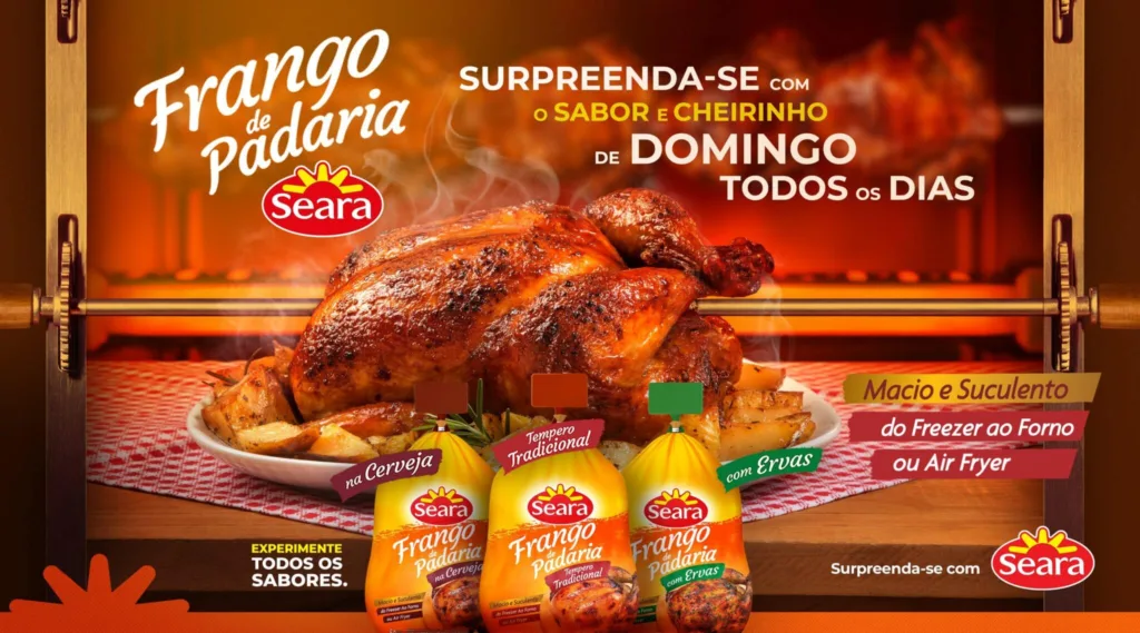 Seara promove sabor de domingo todos os dias com novo Frango de Padaria