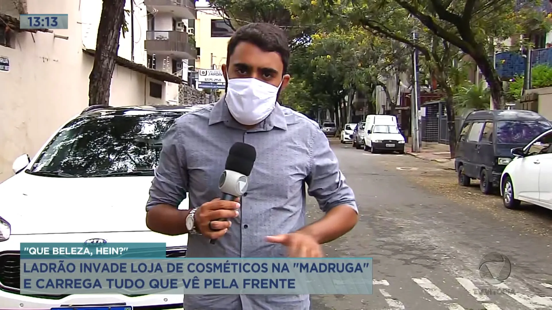 Suspeito arromba loja durante o fim de semana em Vitória