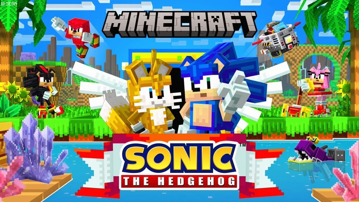 Novos conteúdos de Sonic estão chegando a Minecraft